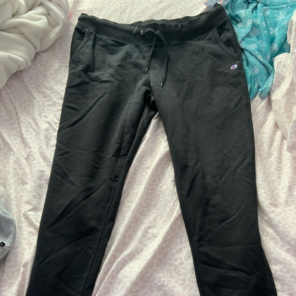 Brand new black champion joggers